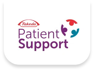 Takeda Patient Support logo.